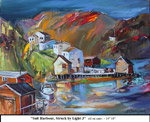 Salt Harbour, Struck by Light-3, Oil on Canvas